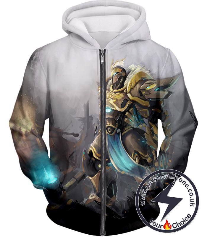 Overwatch Amazing Tank Fighter Reinhardt Zip Up Hoodie